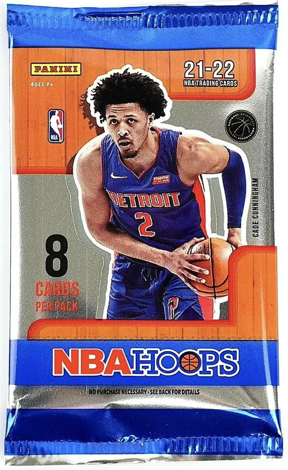 2021/22 Panini NBA Hoops Basketball Hobby Box 24 Packs Per Box, 8 Cards Per Pack