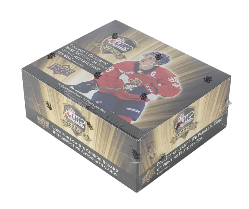 2022/23 Upper Deck CHL Hockey Hobby Box 12 Packs per Box, 16 Cards per Pack