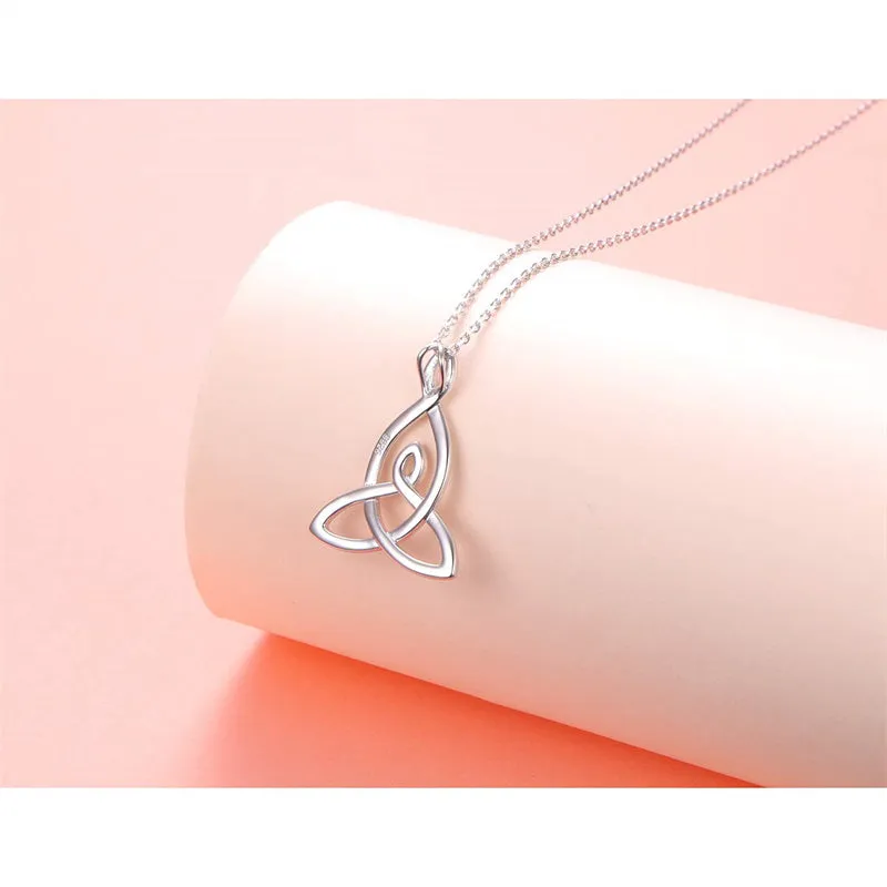 925 Sterling Silver Celtic Motherhood Knot Necklace Jewelry for Women Mom Birthday Gift