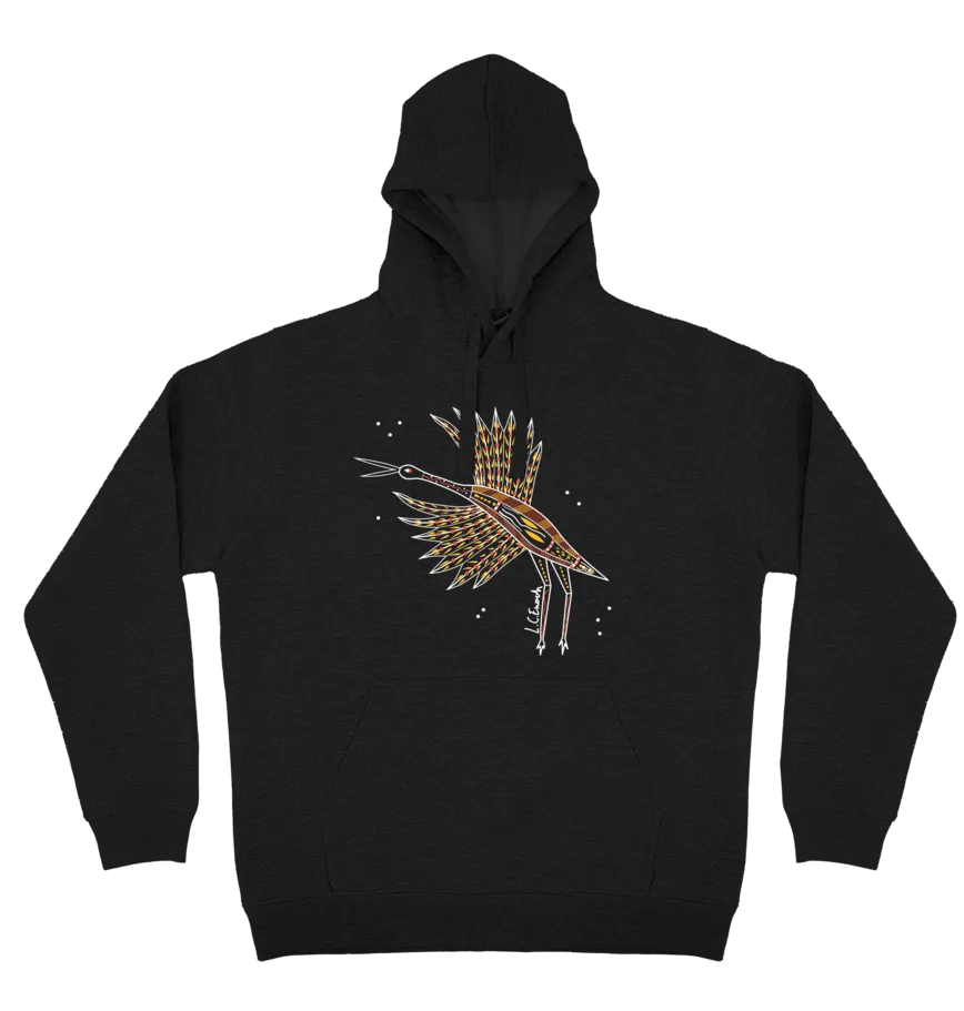 Adults Cozy Hoodie - Brolga By Louis Enoch