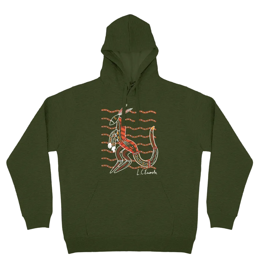 Adults Cozy Hoodie - Kangaroo By Louis Enoch