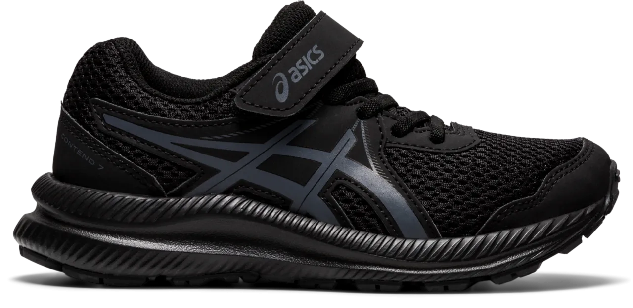 Asics Kids's CONTEND 7 PS - BLACK/CARRIER GREY