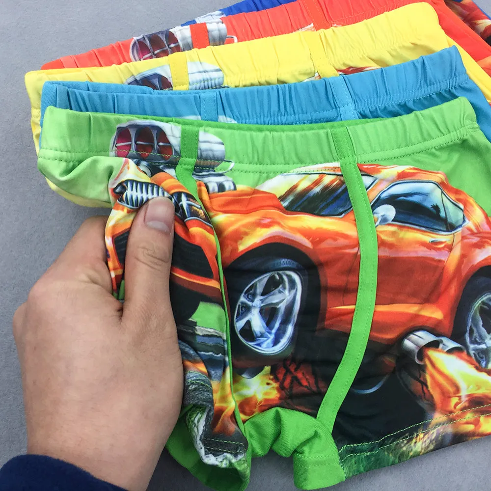 Baby Children's Boxer Underpants Briefs Cartoon Car