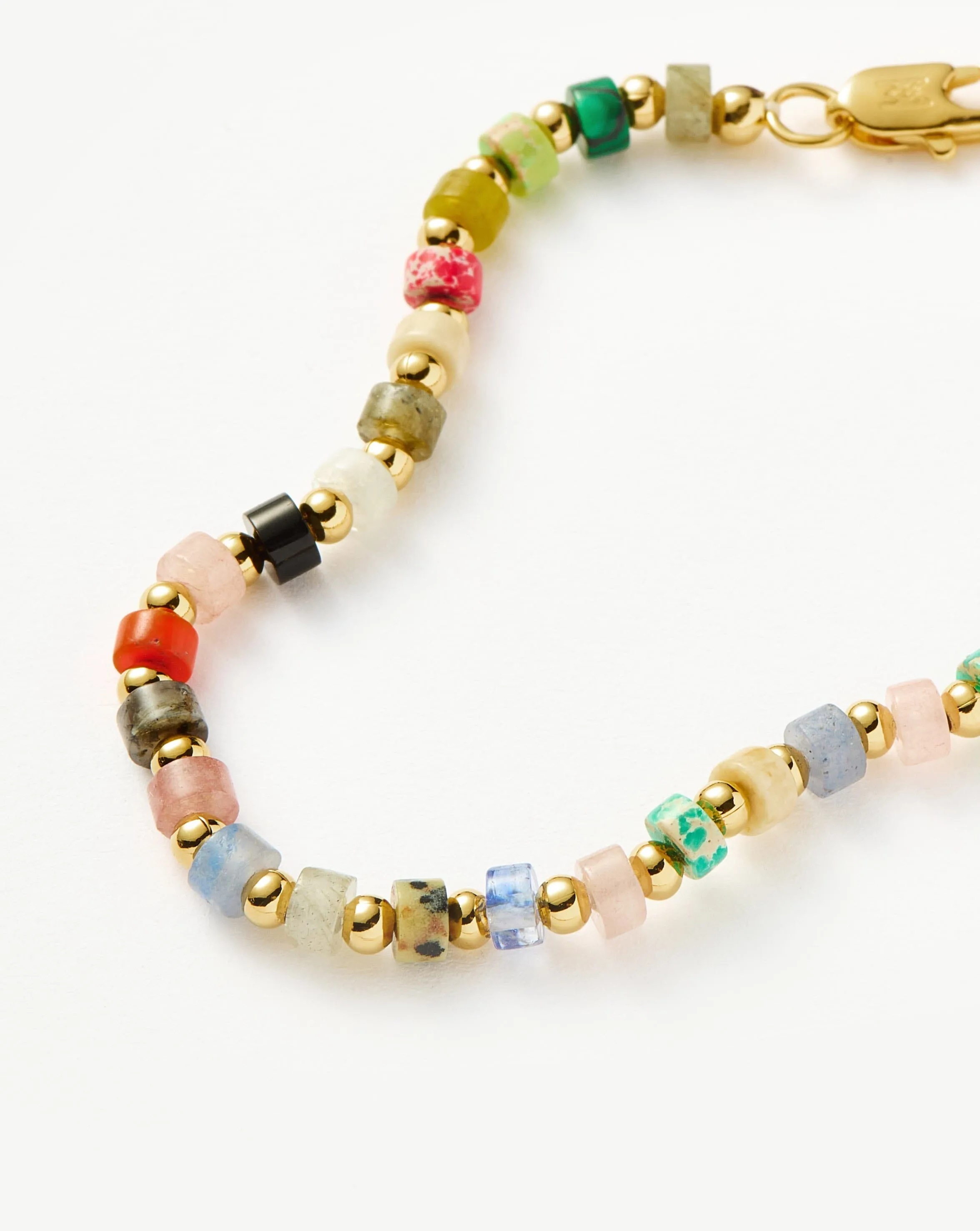 Beaded Bracelet | 18ct Gold Plated/Multi Beaded