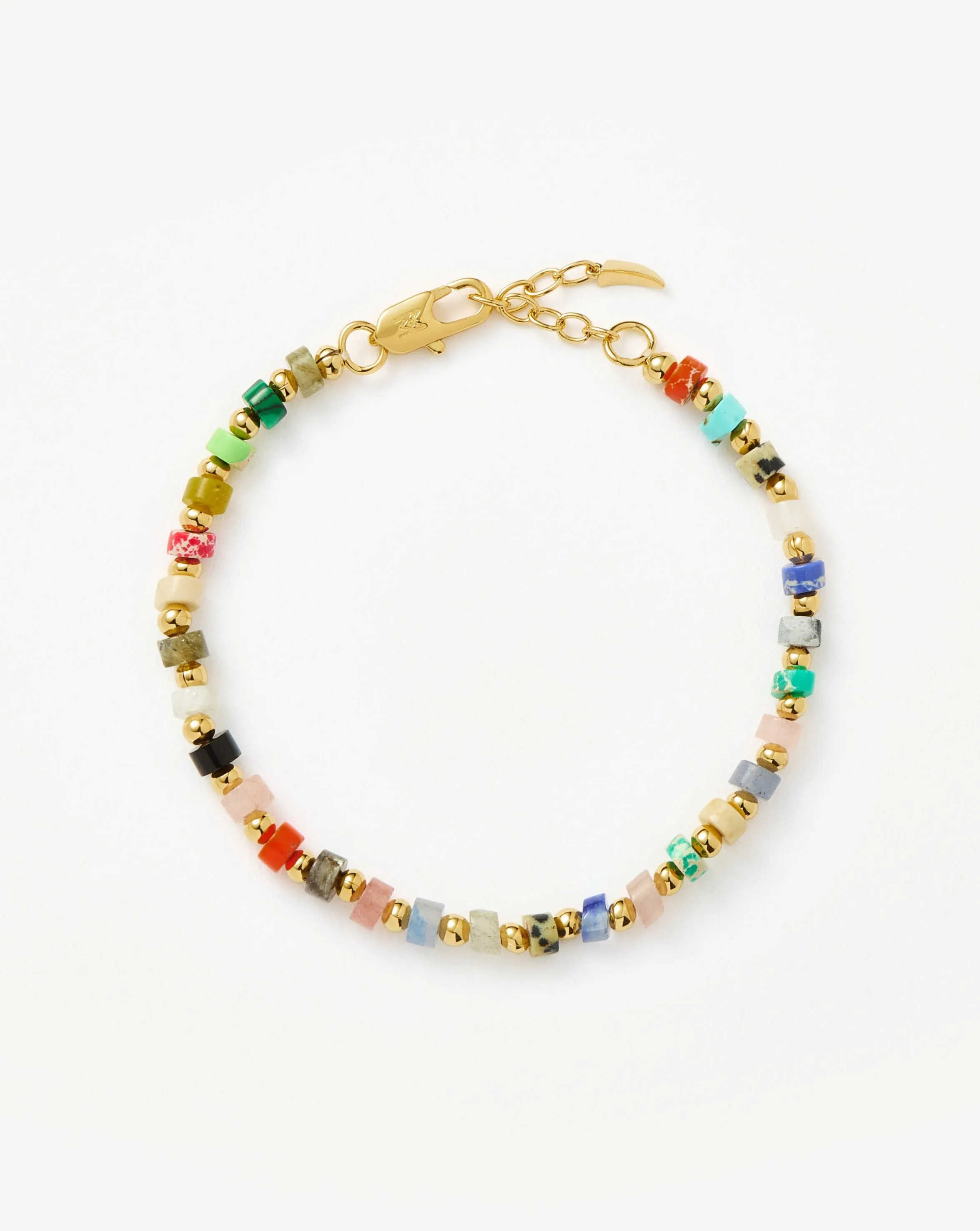 Beaded Bracelet | 18ct Gold Plated/Multi Beaded