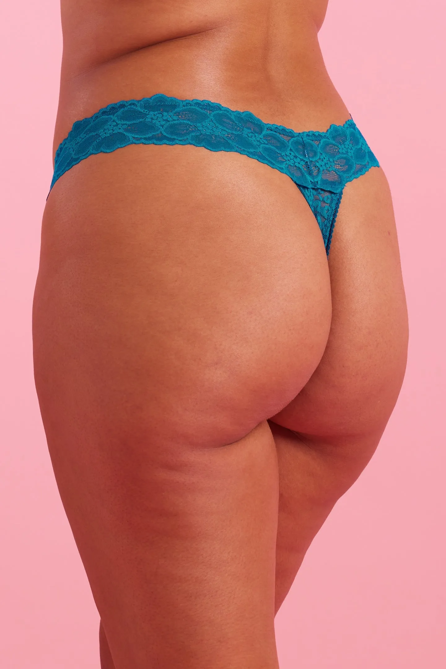 Bella Lace G String Peacock