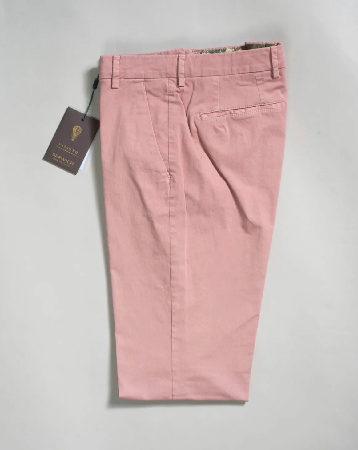 Berwich Morello Garment Dyed Chinos / Rosa