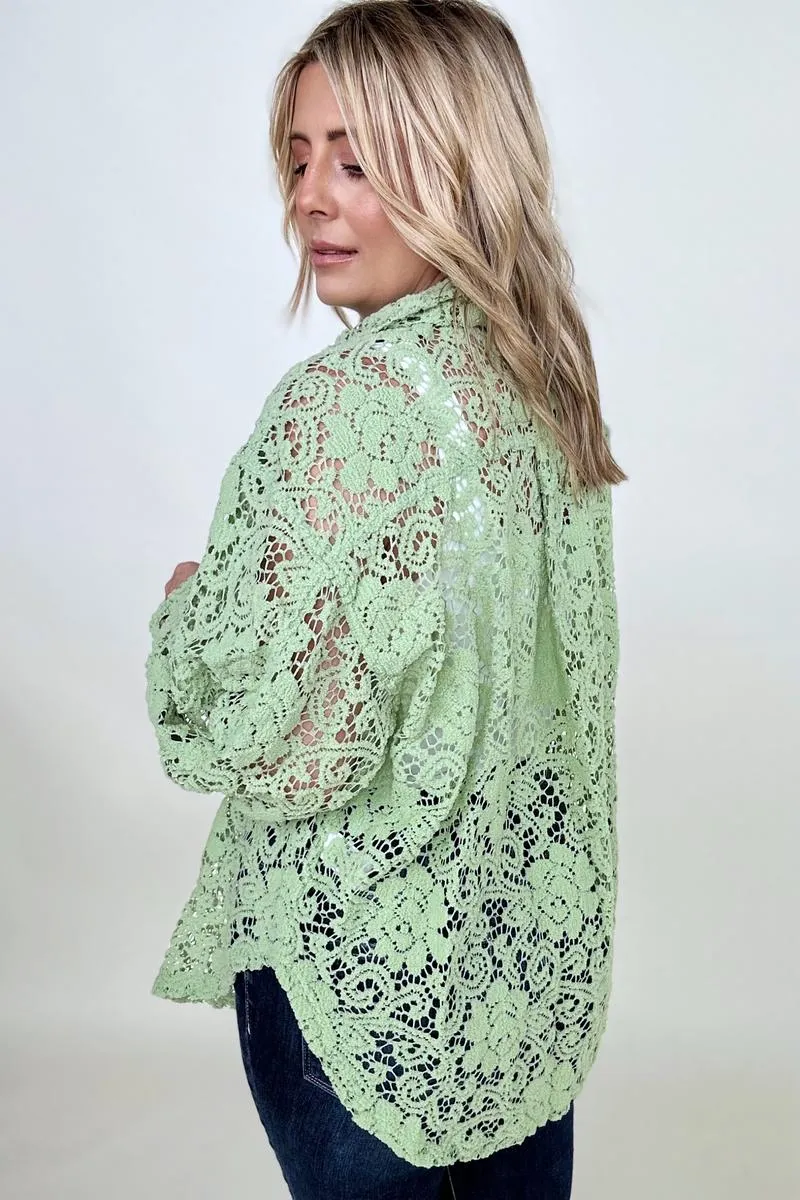 BiBi Oversized Lace Shacket