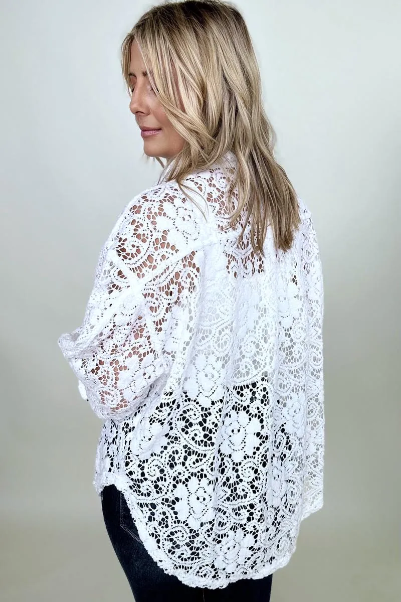 BiBi Oversized Lace Shacket