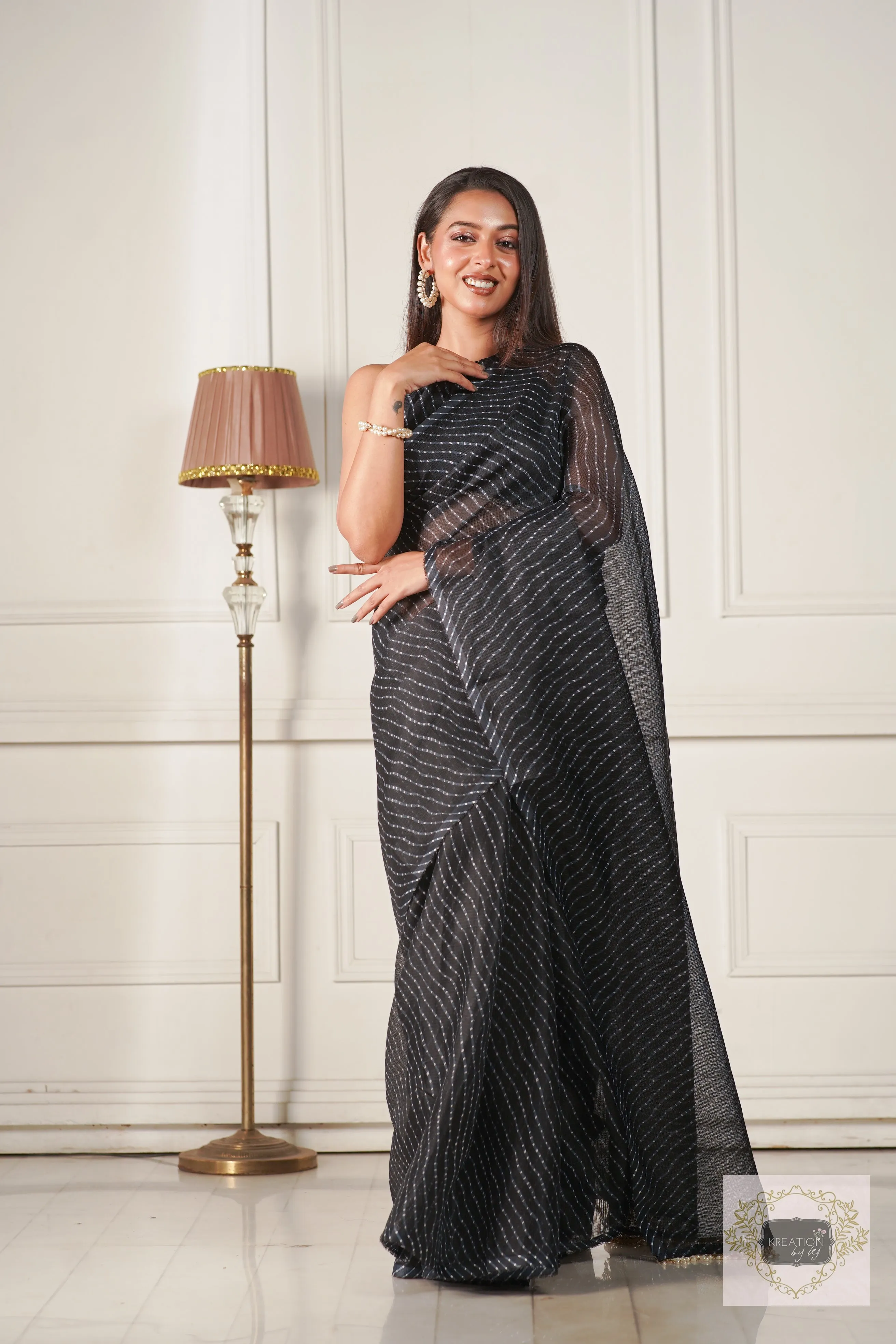 Black Kota Silk Saree