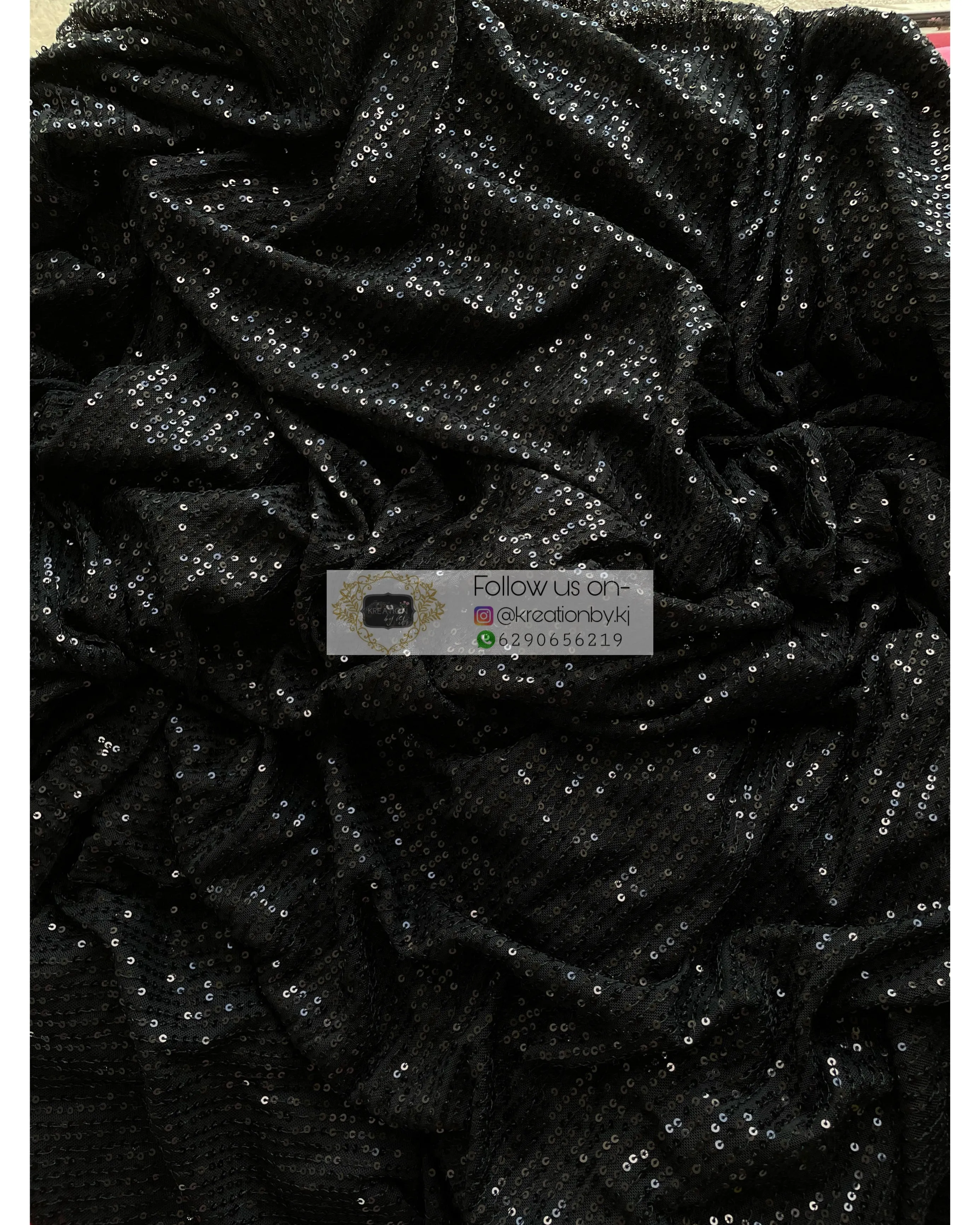 Black Sequins Saree