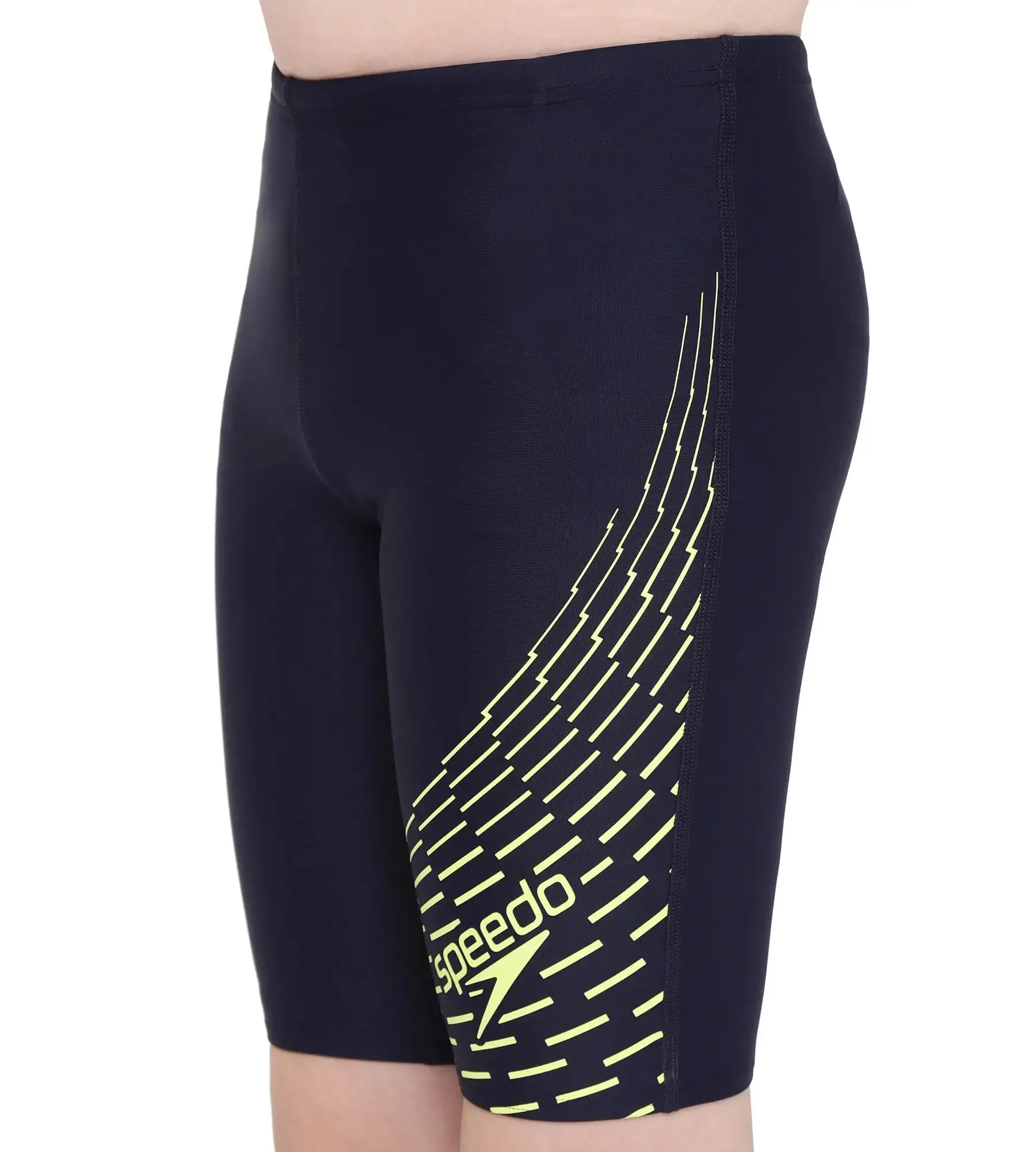 Boy's Endurance Medley Logo Jammer - True Navy  &  Spritz