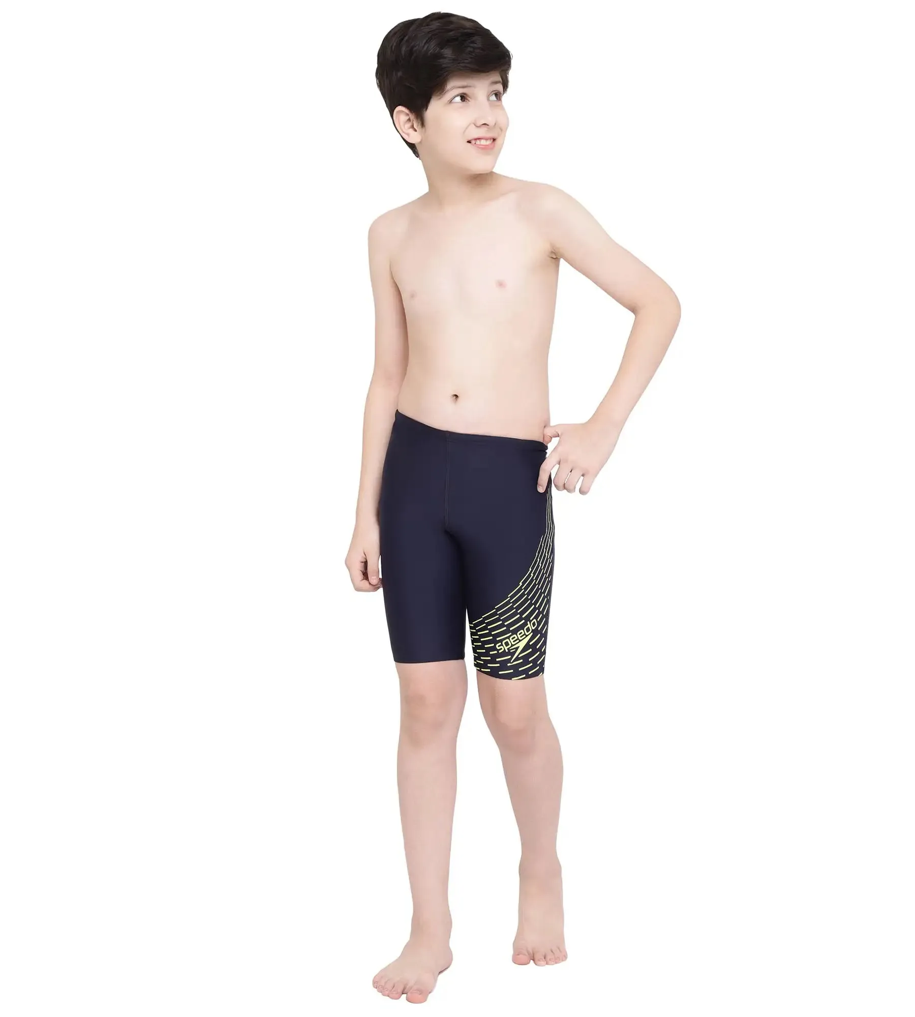 Boy's Endurance Medley Logo Jammer - True Navy  &  Spritz