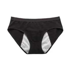 Cotton Menstrual Leak Proof Panty Black | Menstrual Postpartum Panties For Women