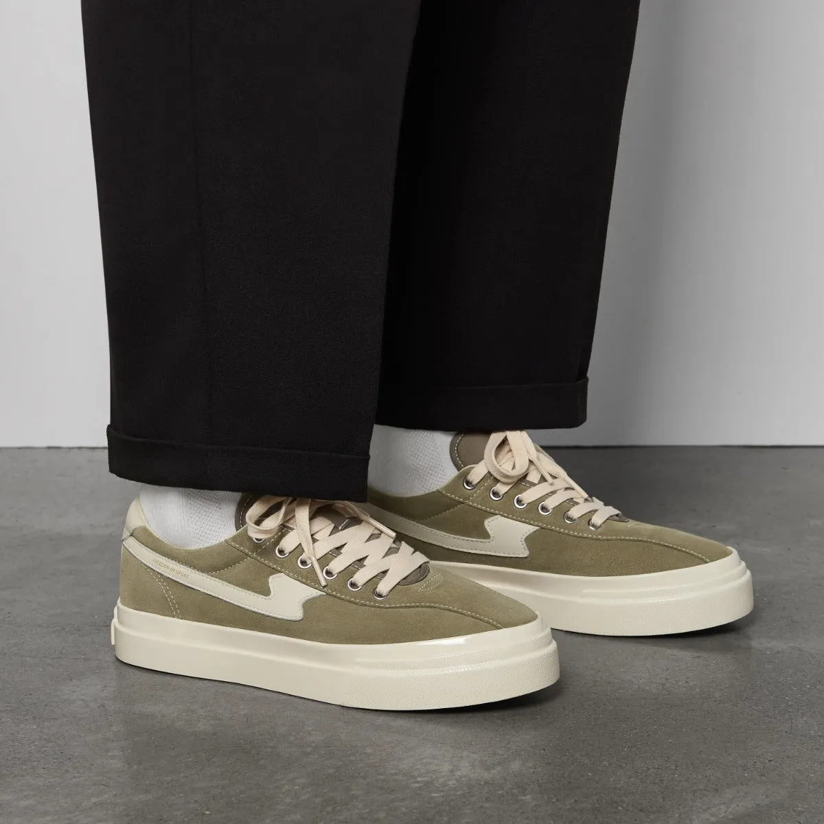 DELLOW S-STRIKE SUEDE W - MOSS/ECRU