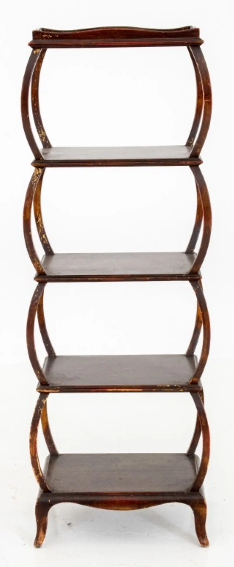 Eclectic Style Five Shelf Etagere Stand