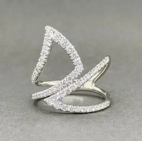 Estate Gabriel & Co. 14K W Gold 1.00ctw G-H/VS2-SI1 Diamond Cocktail Ring