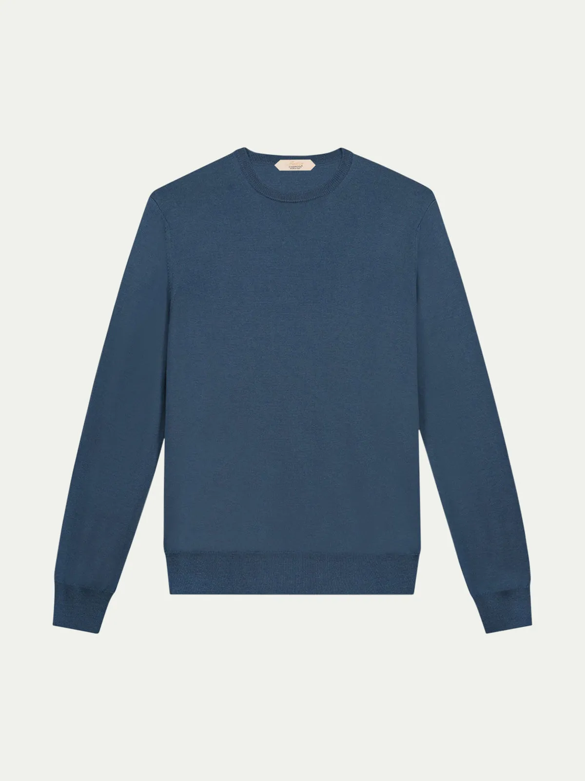 Extrafine Merino Crew Neck Sweater Petrol