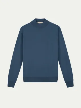 Extrafine Merino Mockneck Petrol