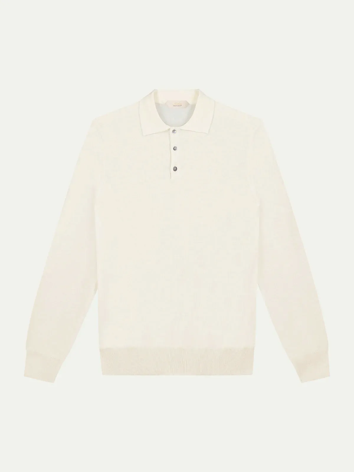 Extrafine Merino Polo Ivory