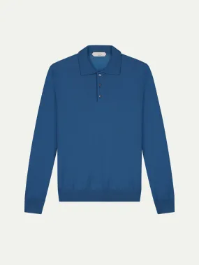 Extrafine Merino Polo Ultramarine