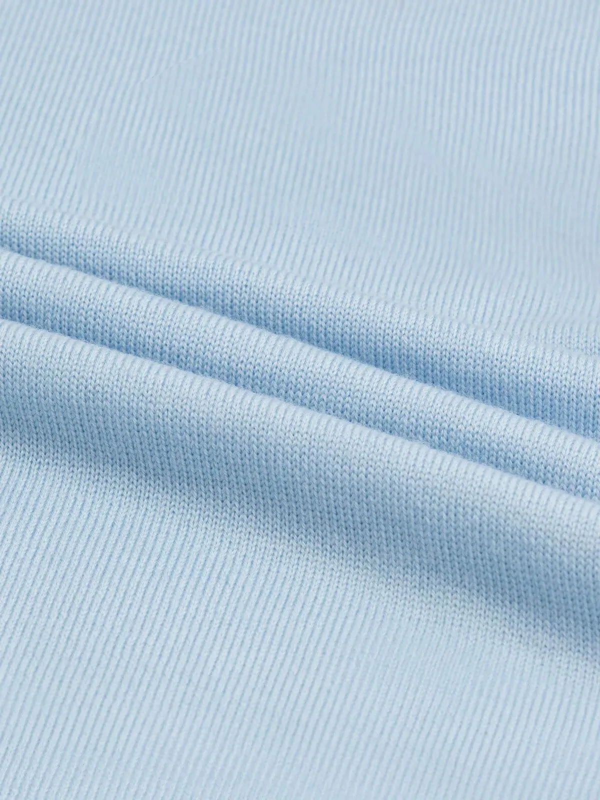 Extrafine Merino V-Neck Light Blue