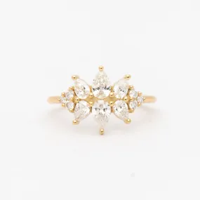 Flora Diamond Cluster Ring