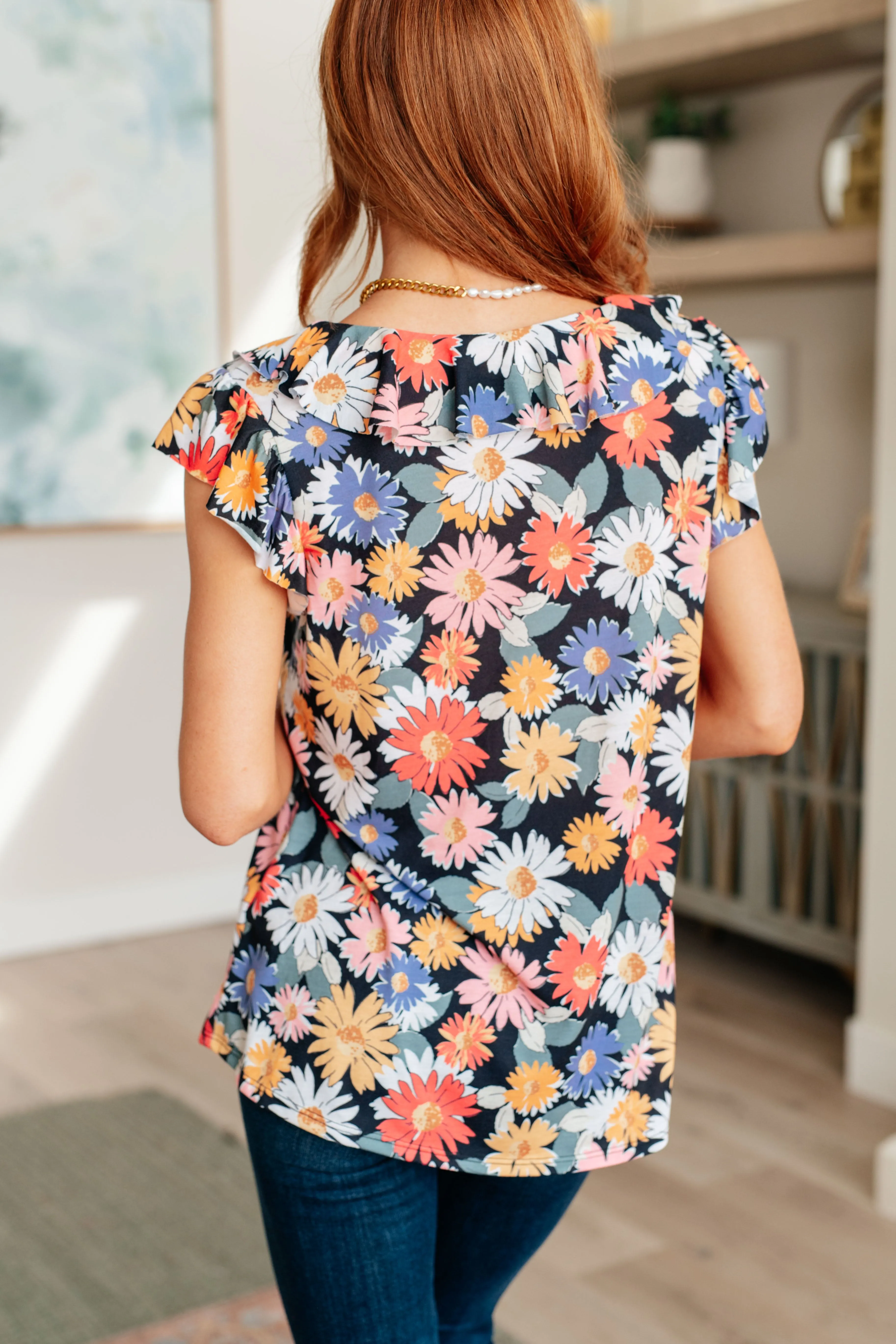 Flower Power Floral Top - 4/25