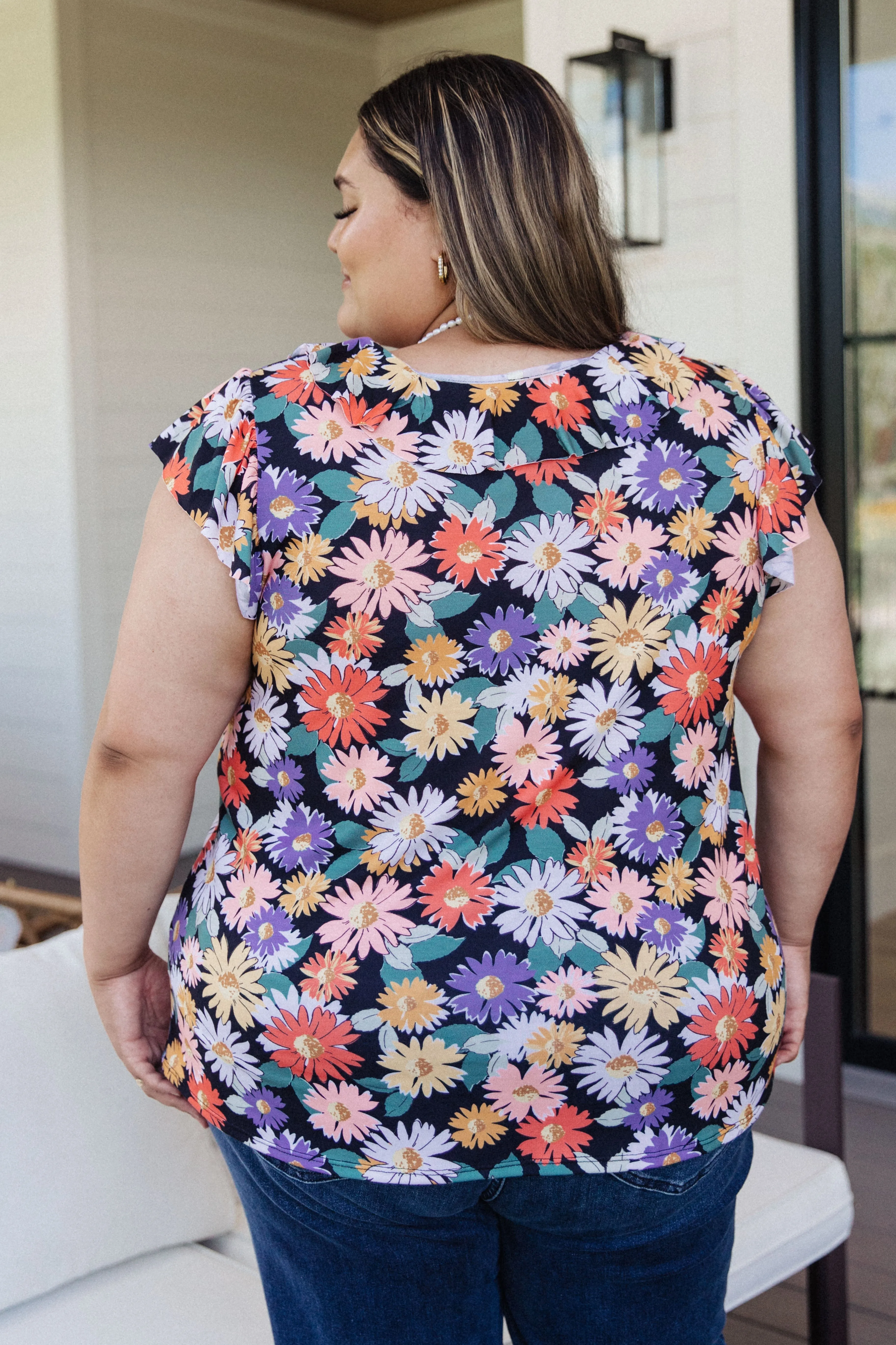 Flower Power Floral Top - 4/25