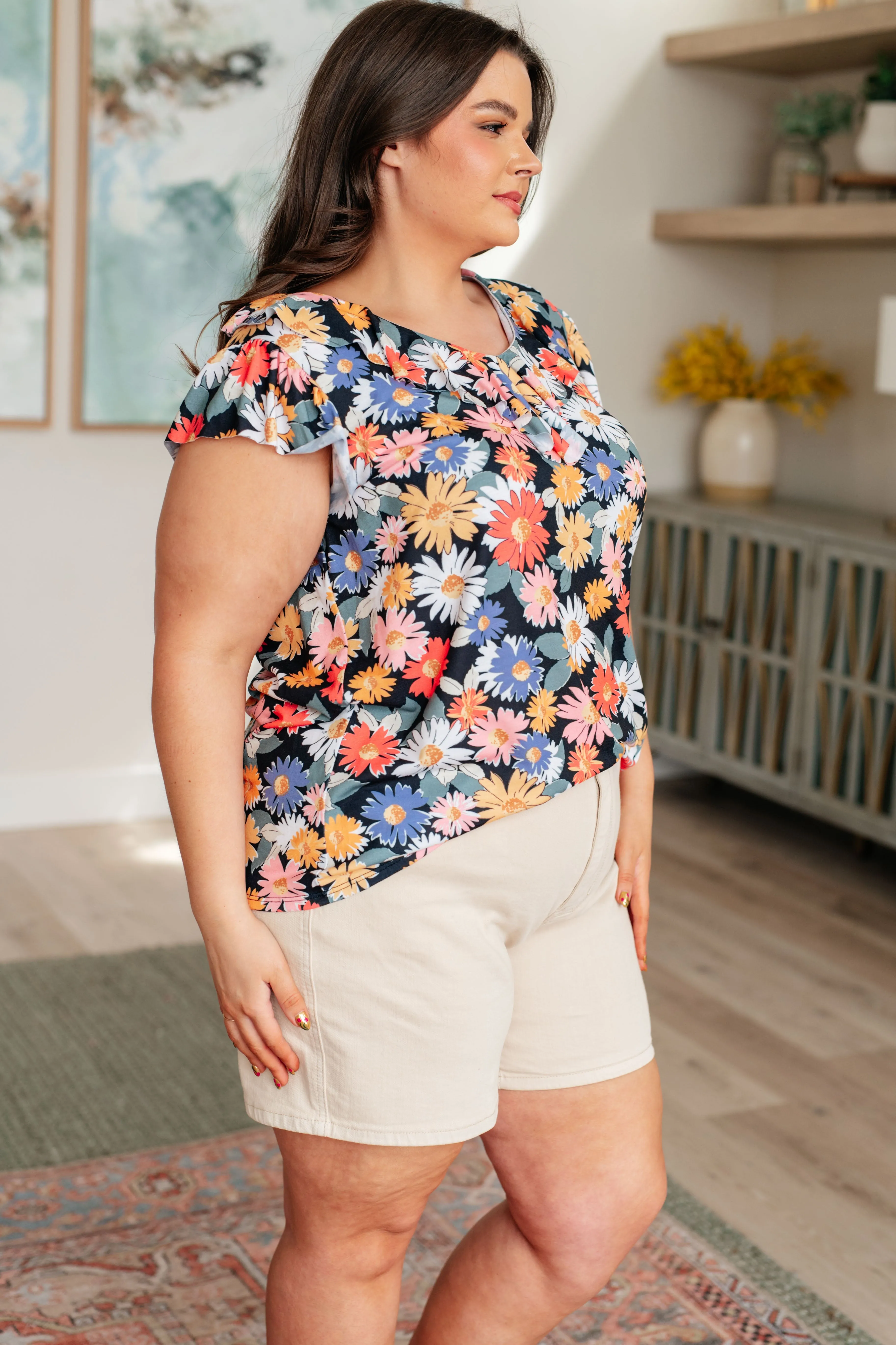 Flower Power Floral Top - 4/25