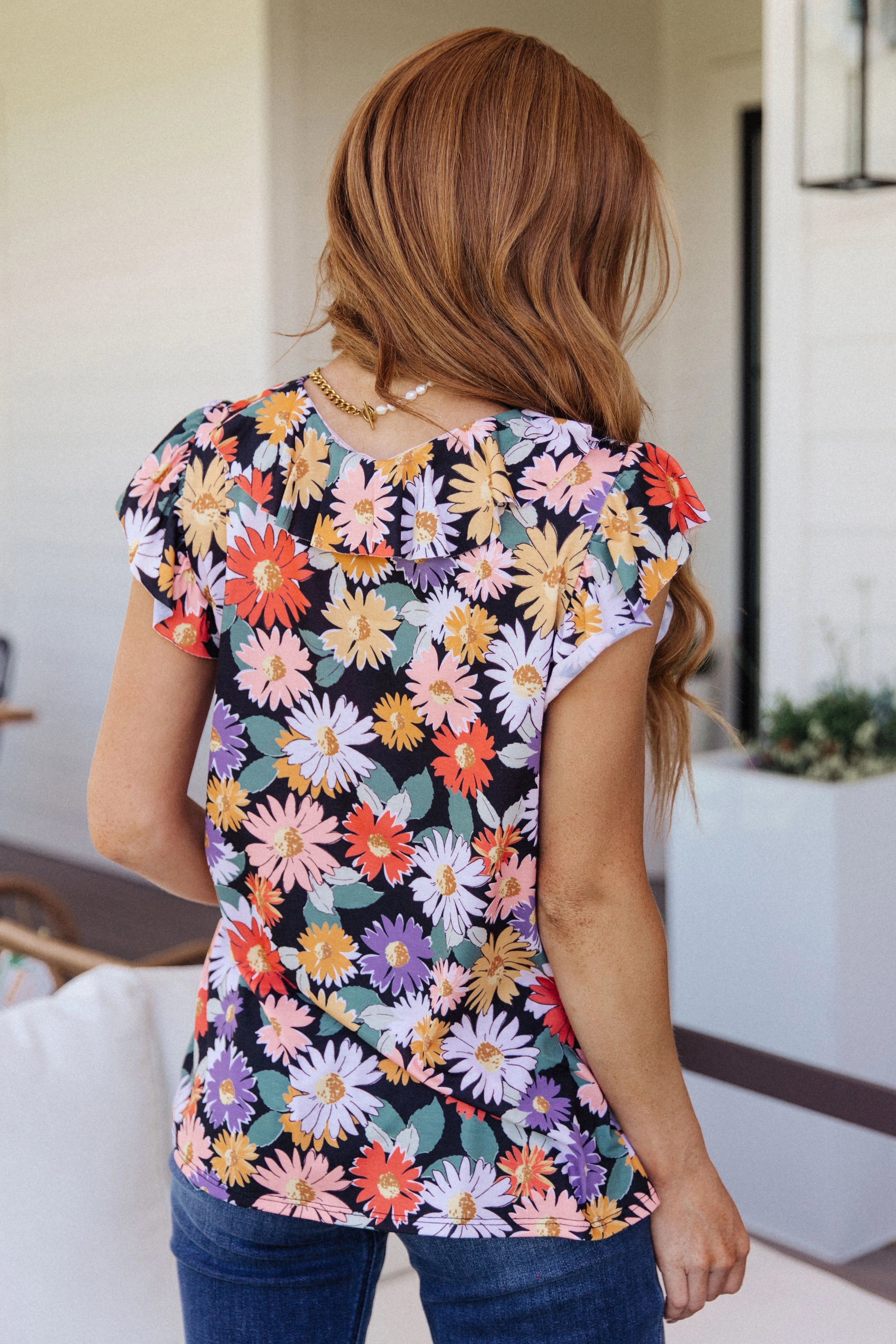 Flower Power Floral Top - 4/25