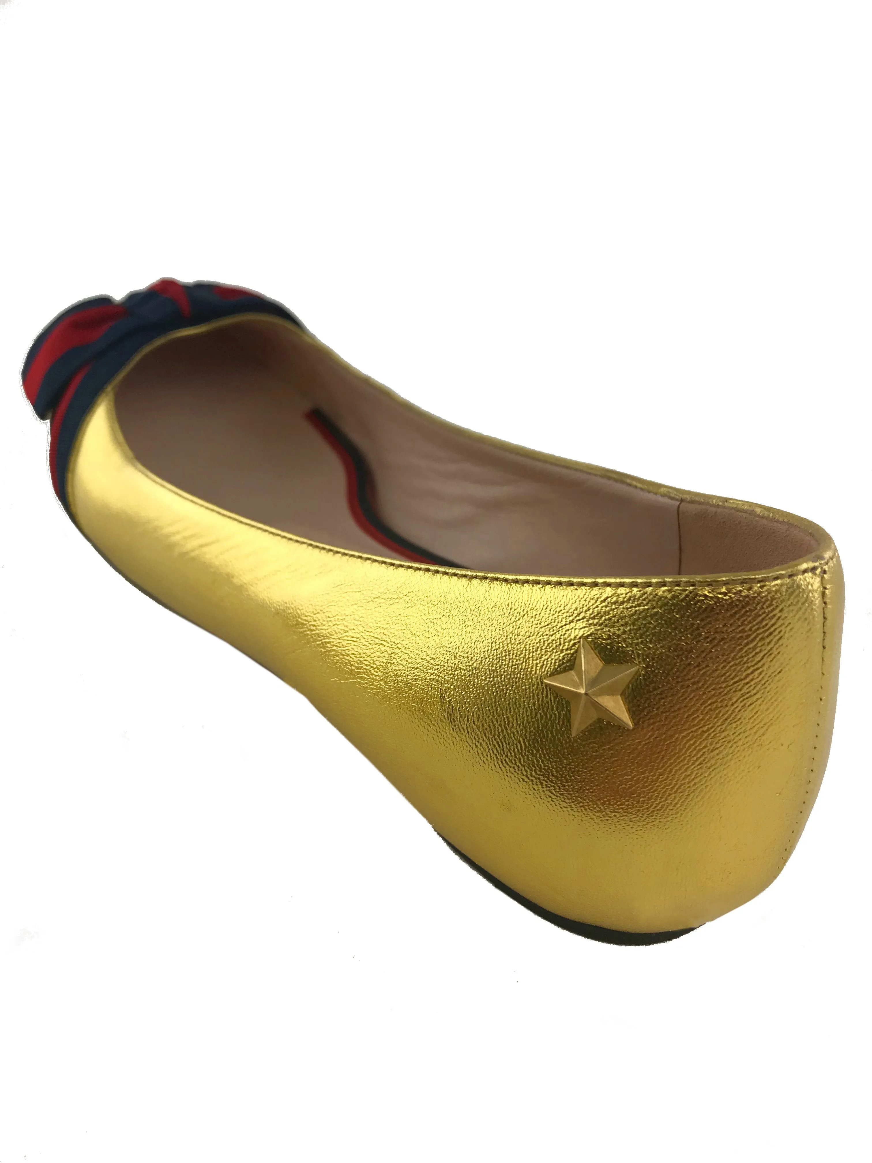 Gucci Aline Leather Flats Size 8