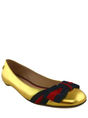 Gucci Aline Leather Flats Size 8