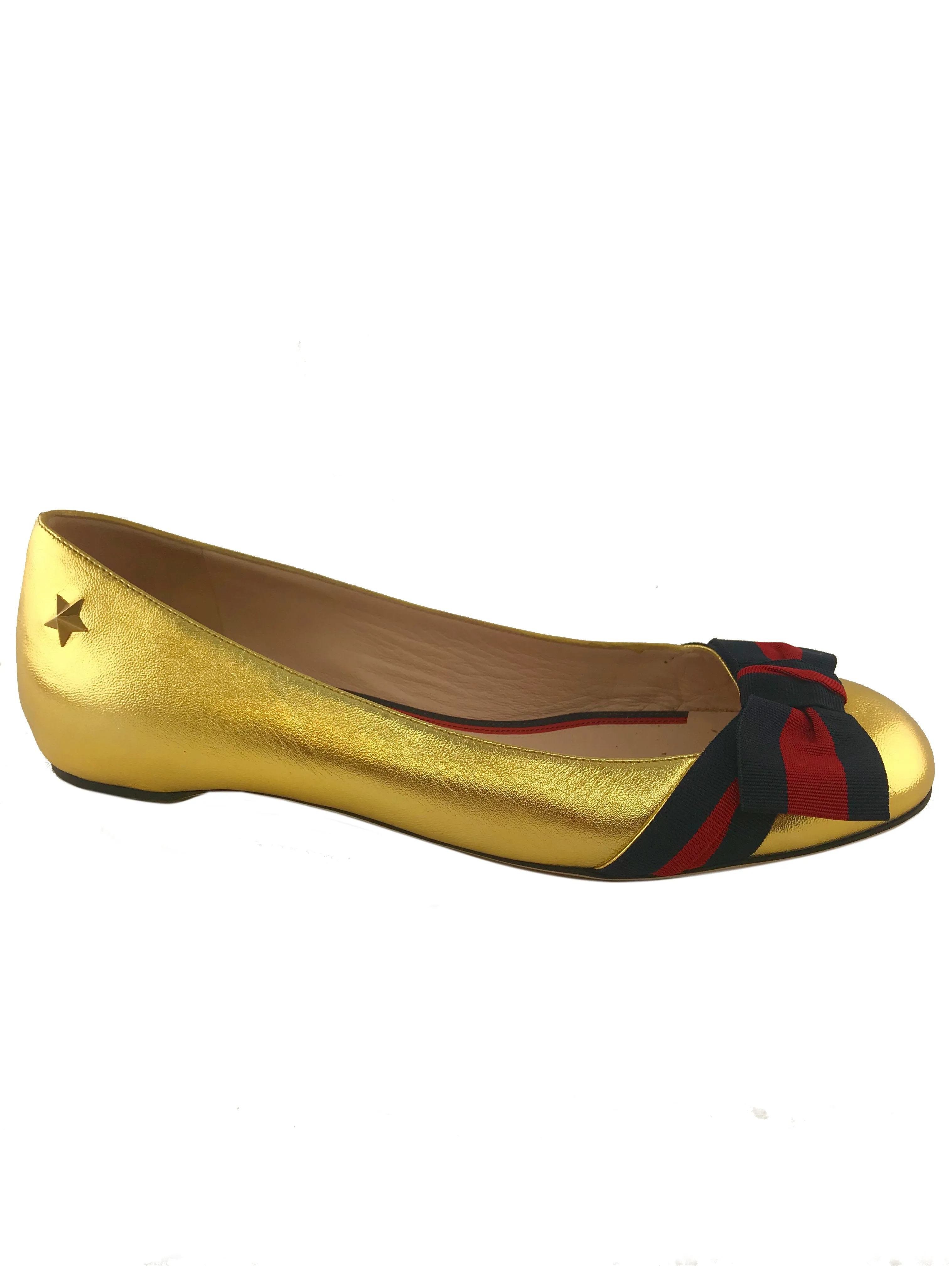 Gucci Aline Leather Flats Size 8