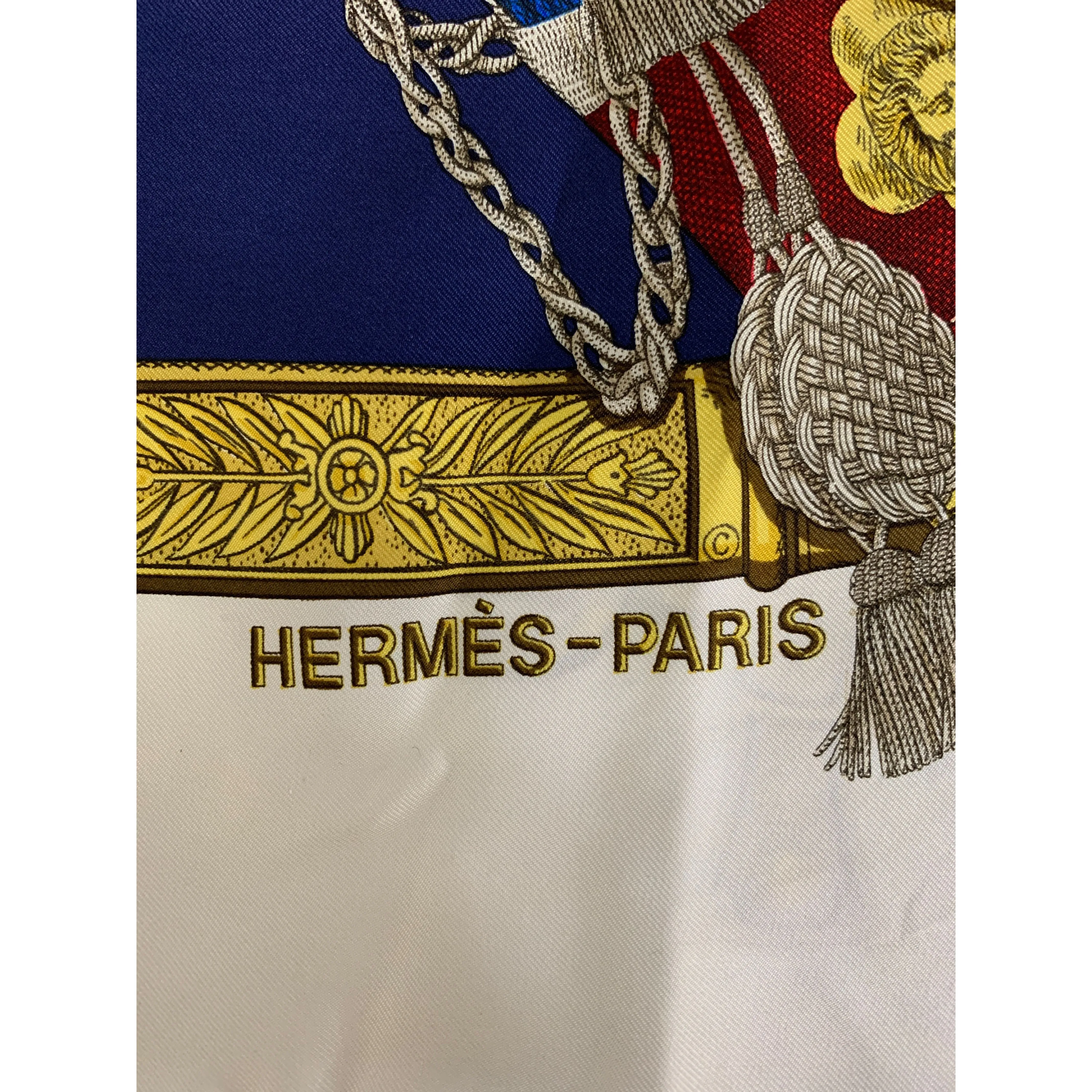 #HERMES/Scarve/NVY/Silk/All Over Print