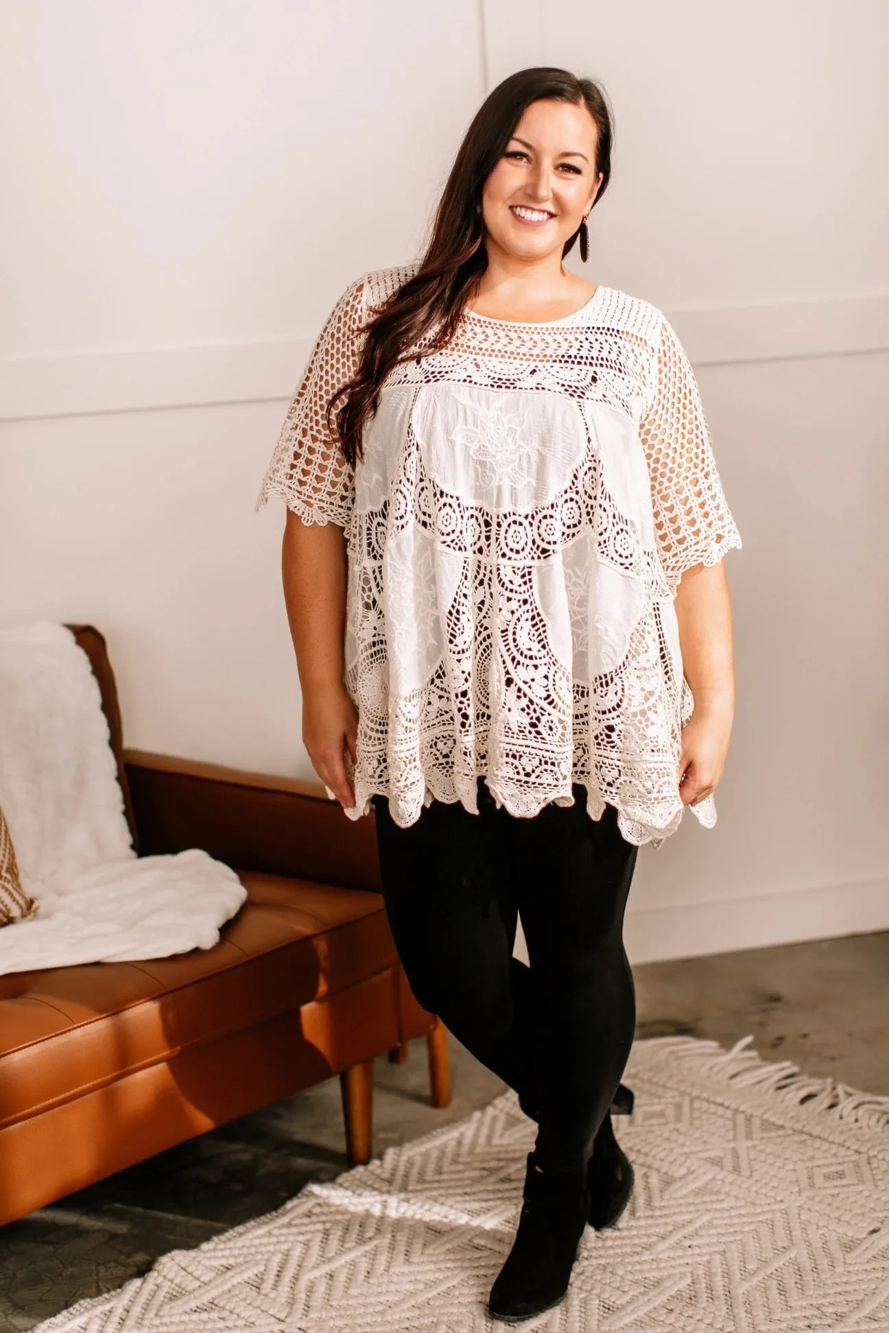 #L9 Tune In To Lace Tunic