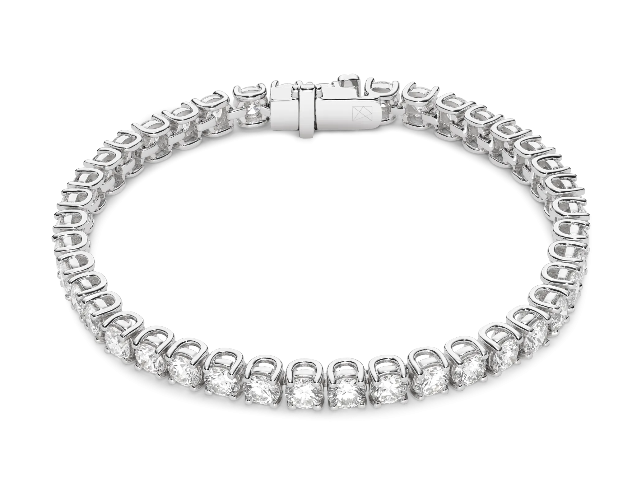 Lab-Grown Diamond Large Tennis Bracelet - G/H color, 6.5 length | White