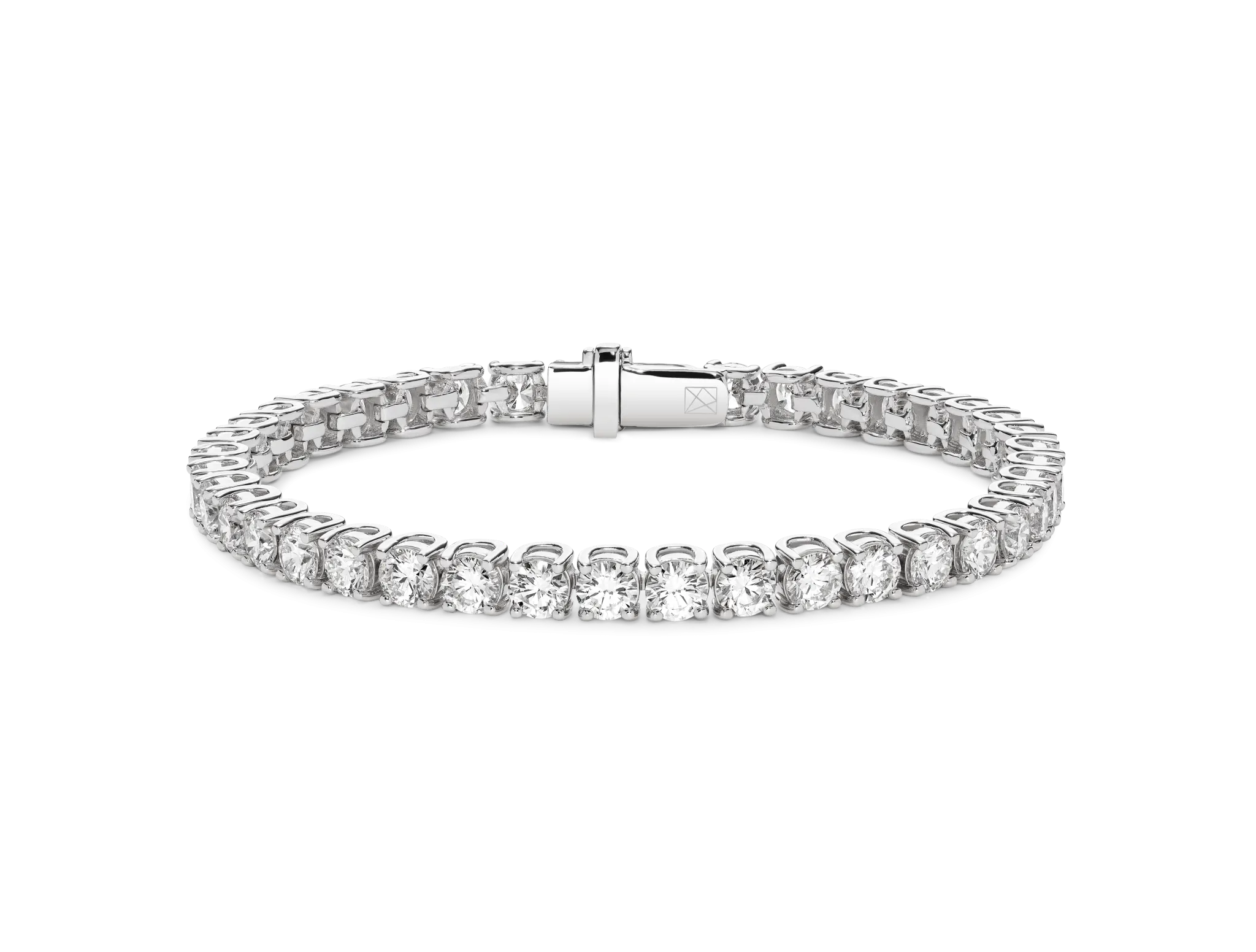 Lab-Grown Diamond Large Tennis Bracelet - G/H color, 6.5 length | White