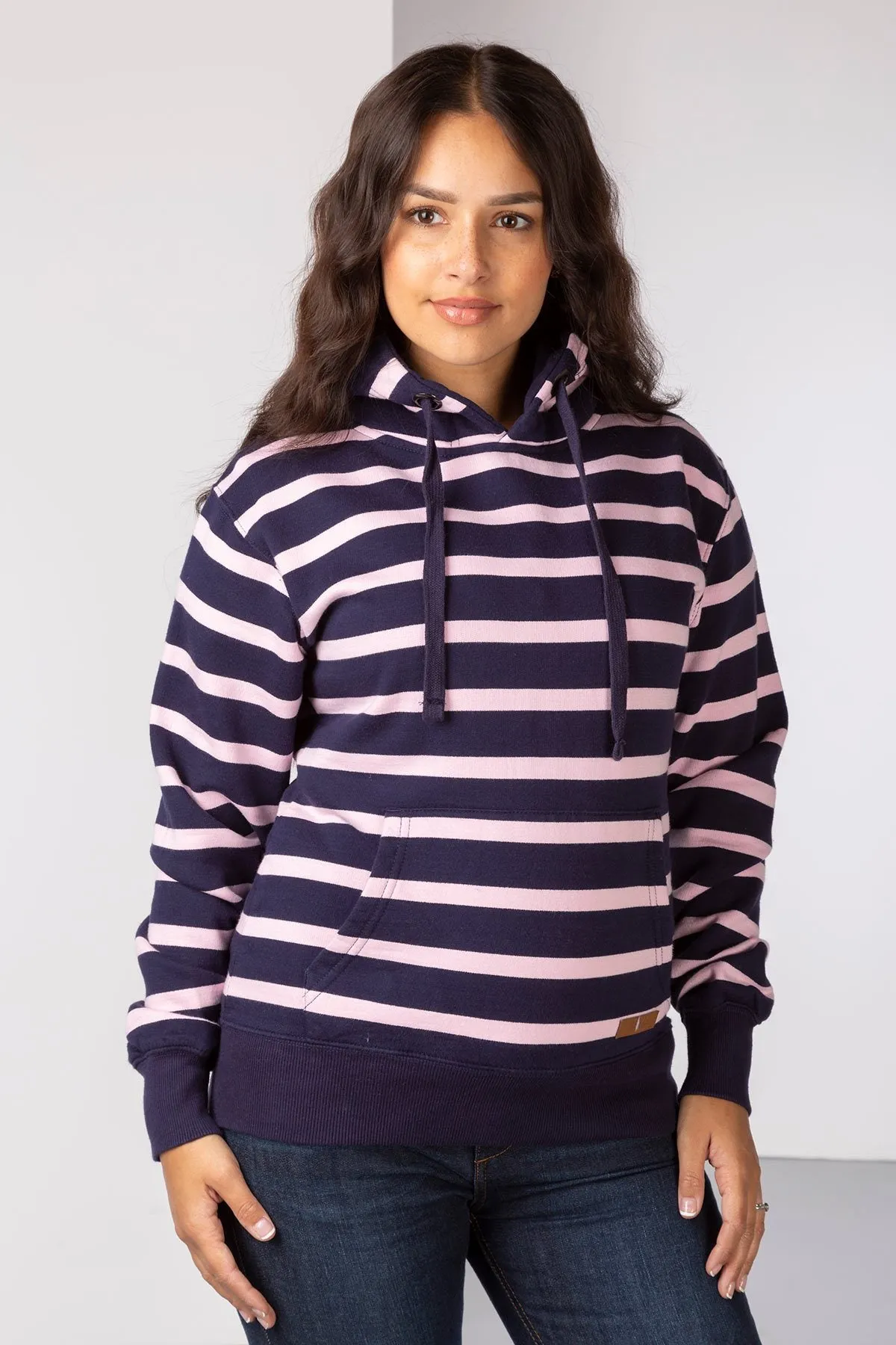 Ladies Lucy Striped Overhead Hoody