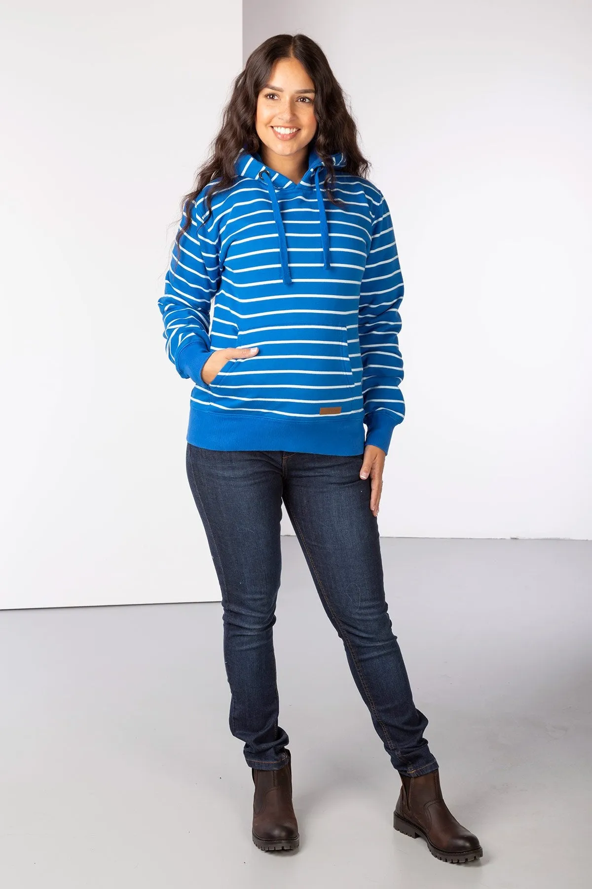 Ladies Lucy Striped Overhead Hoody