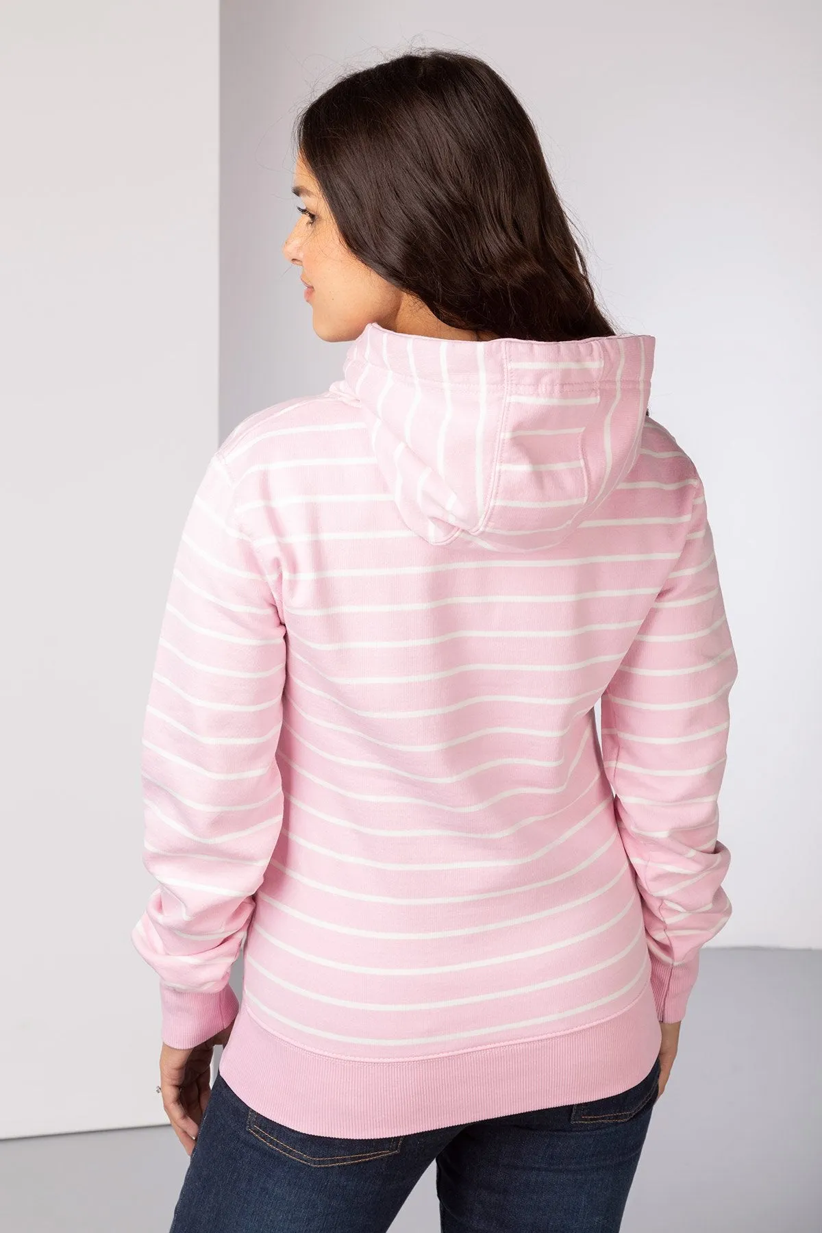 Ladies Lucy Striped Overhead Hoody