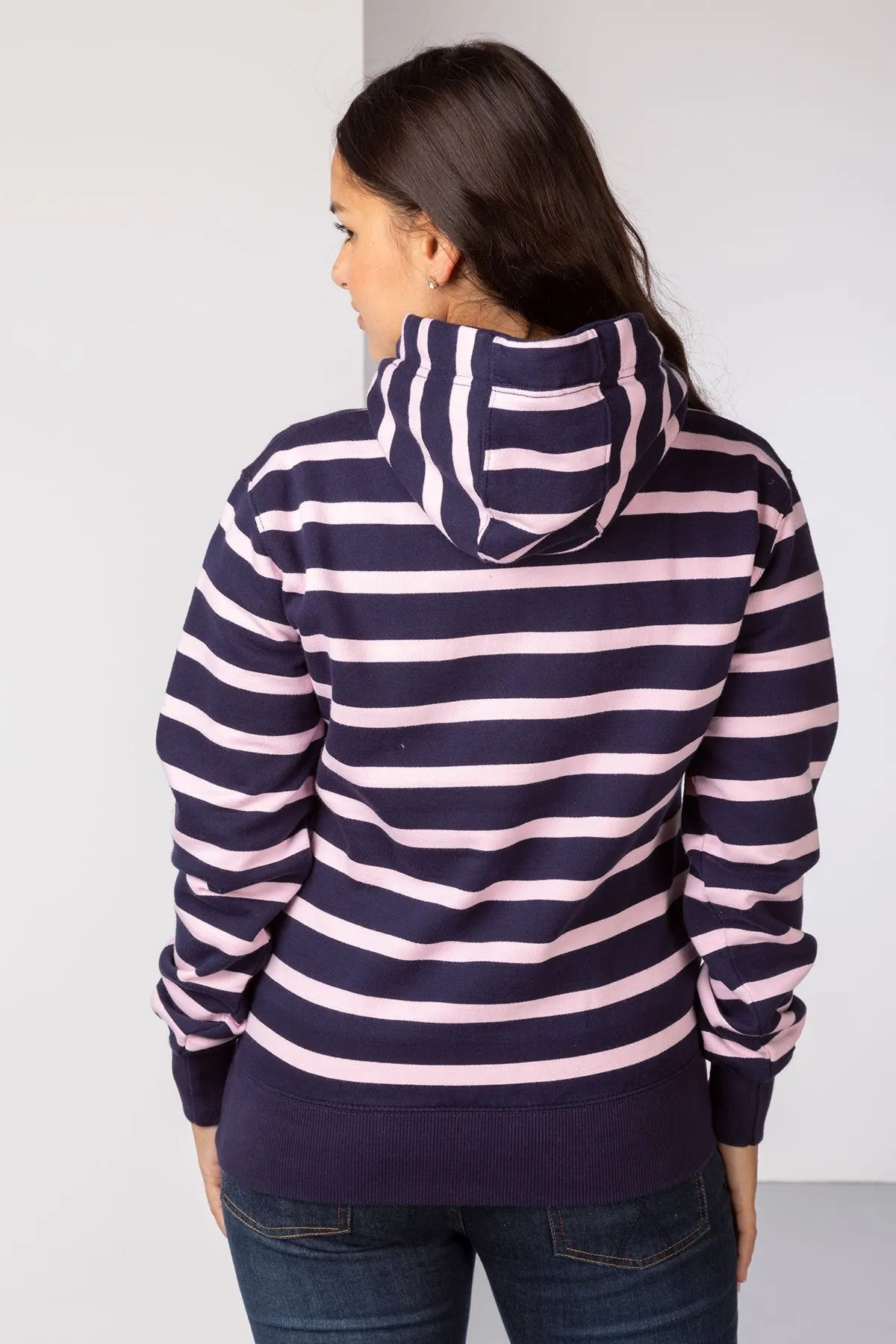 Ladies Lucy Striped Overhead Hoody