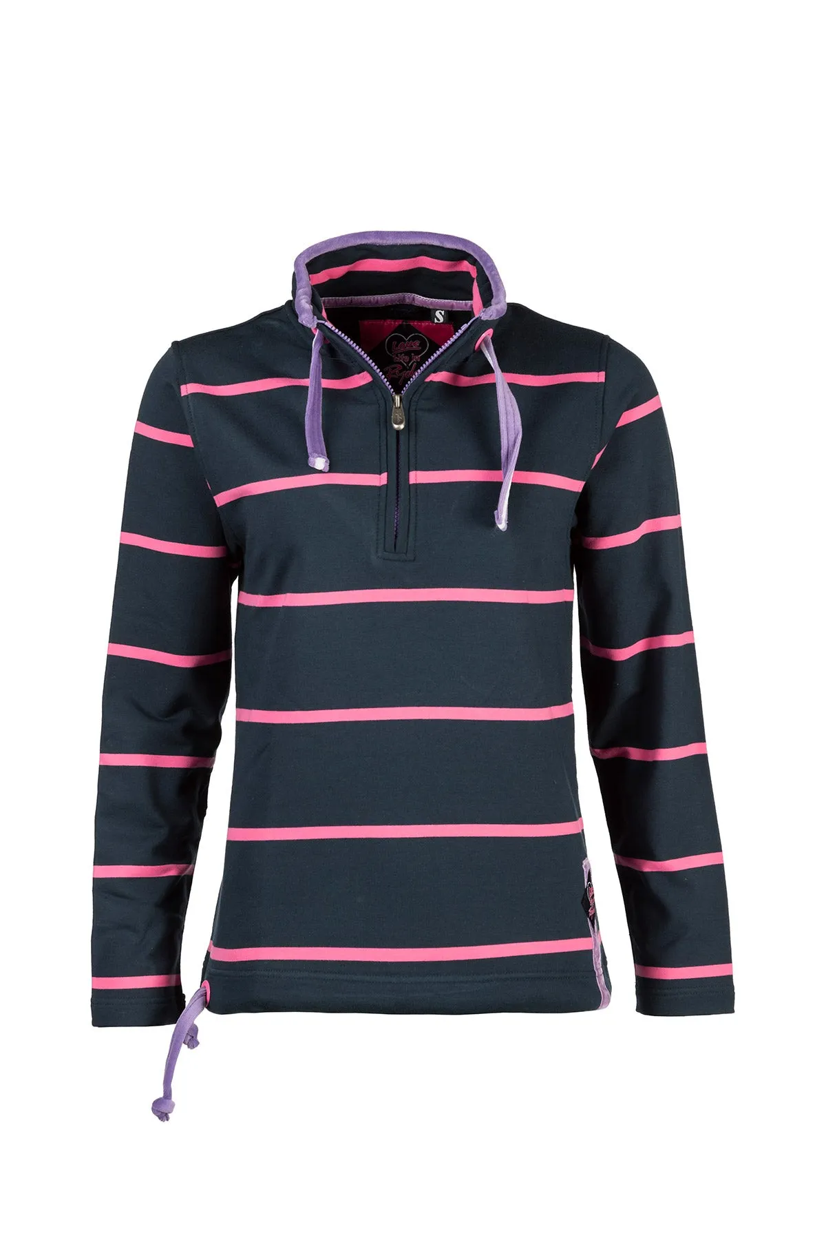 Ladies Rydale Half Zip Sweatshirt