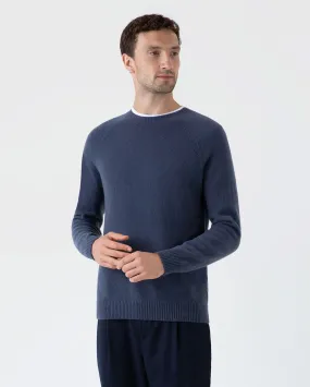 LAMBSWOOL CREW NECK / SLATE BLUE