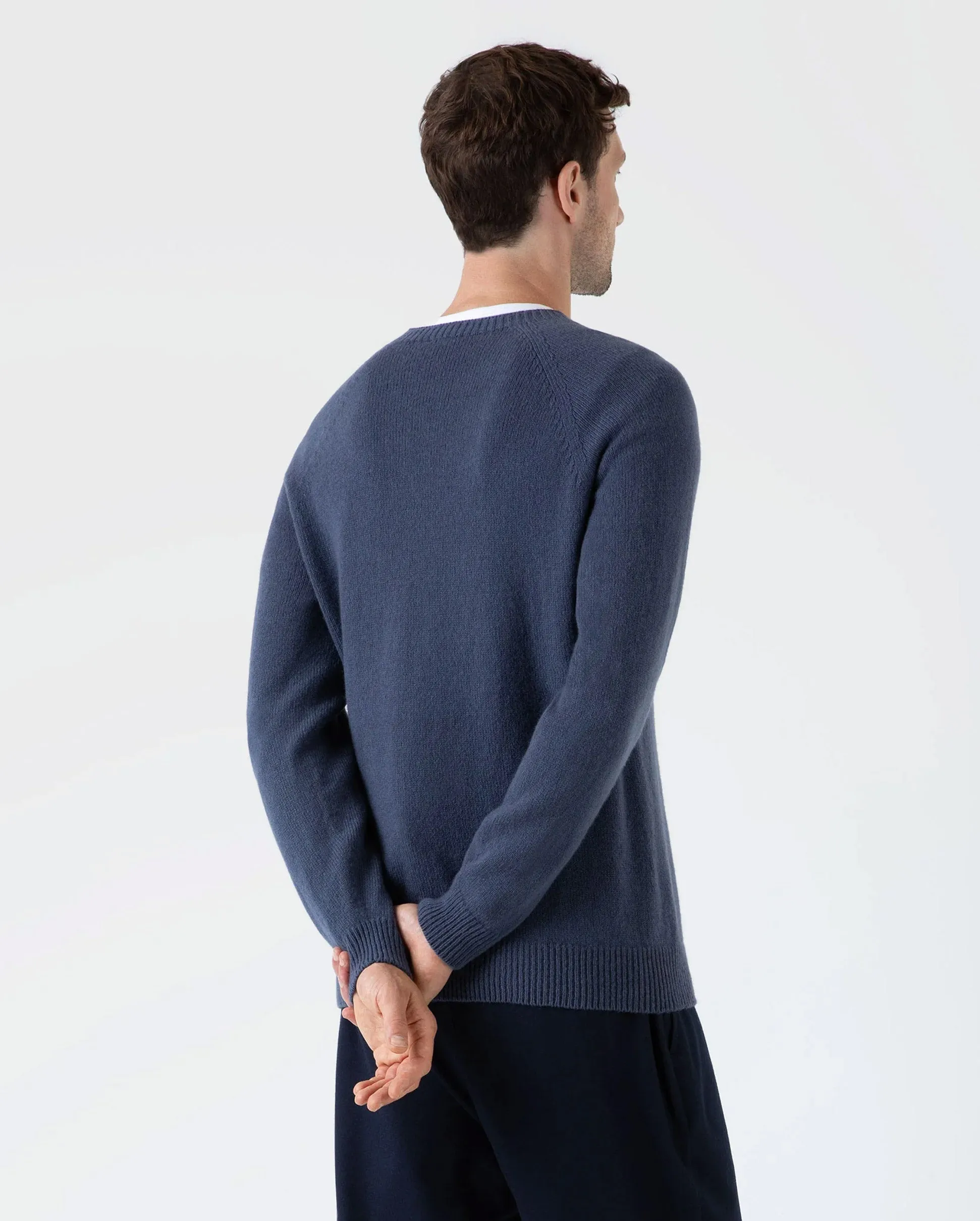 LAMBSWOOL CREW NECK / SLATE BLUE