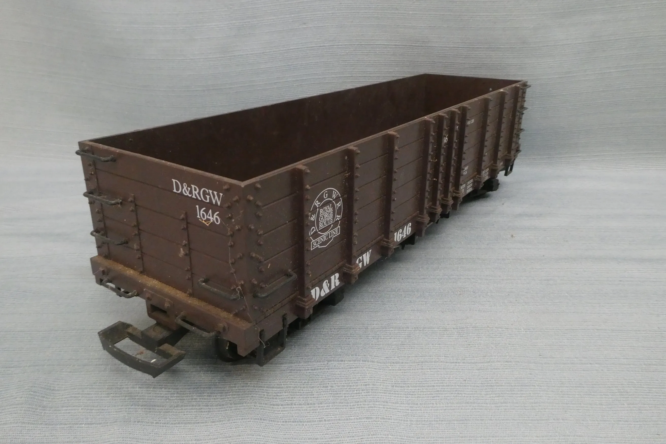 Lehmann D&R GW RR High Side Gondola G Scale Model Train Car