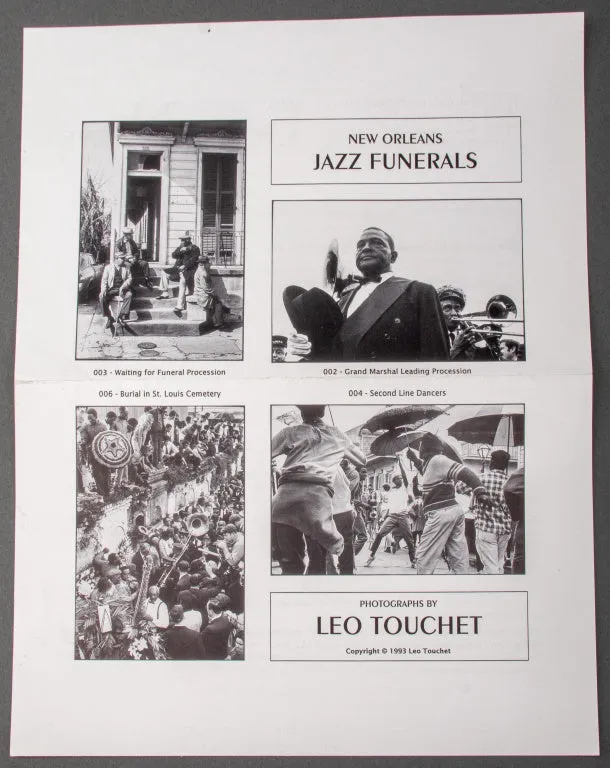 Leo Touchet "New Orleans Jazz Funeral" Photograph