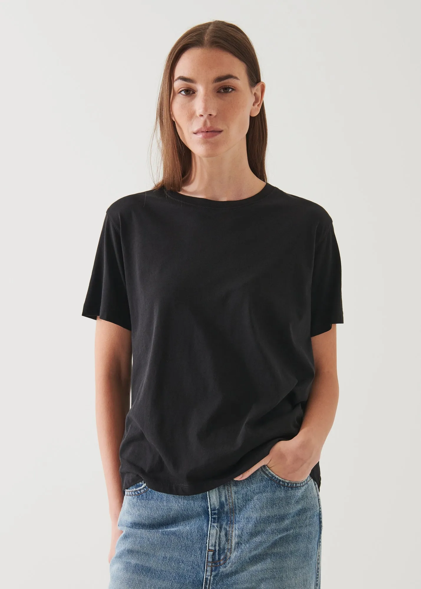 LIGHTWEIGHT PIMA COTTON BOYFRIEND T-SHIRT