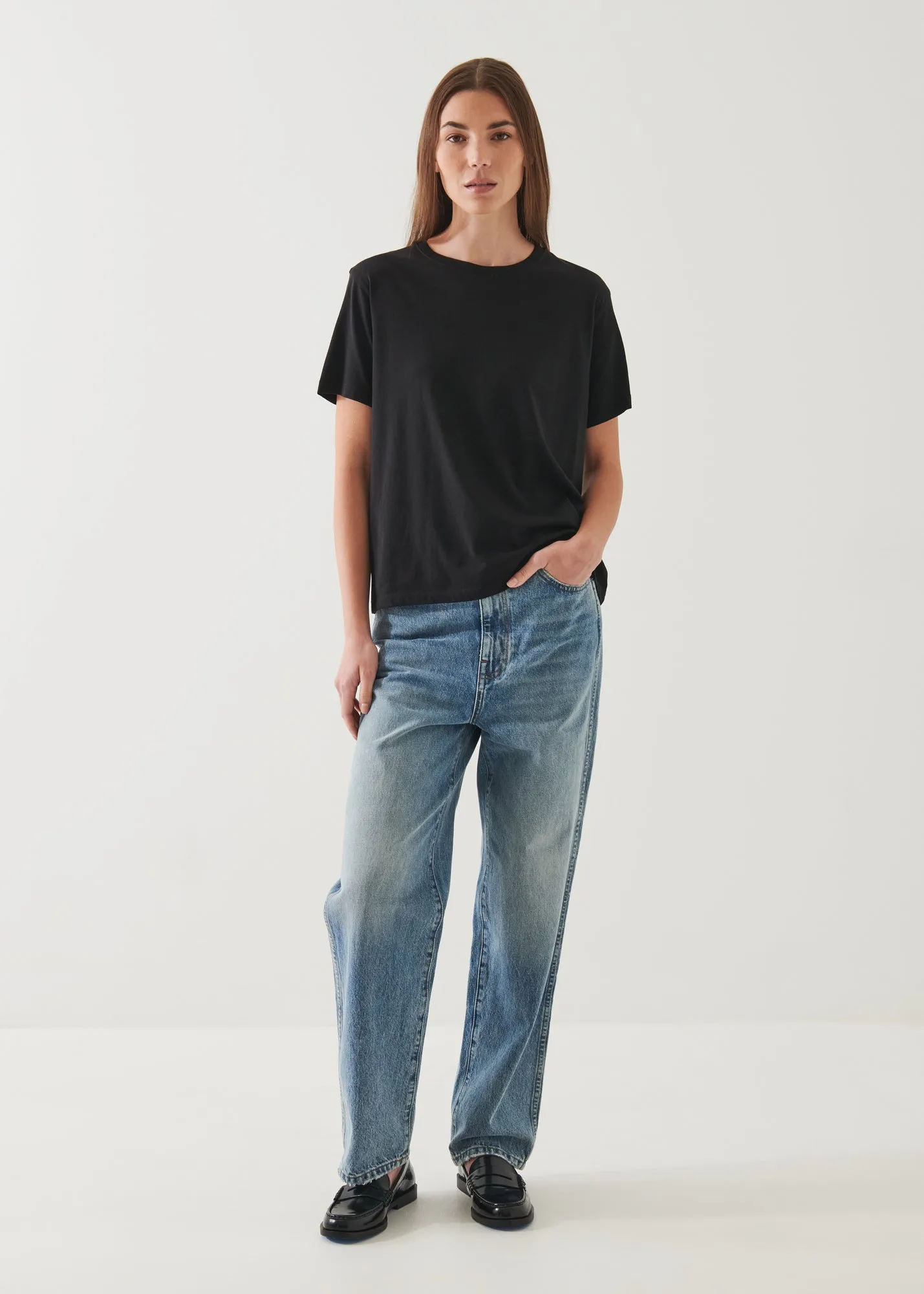 LIGHTWEIGHT PIMA COTTON BOYFRIEND T-SHIRT