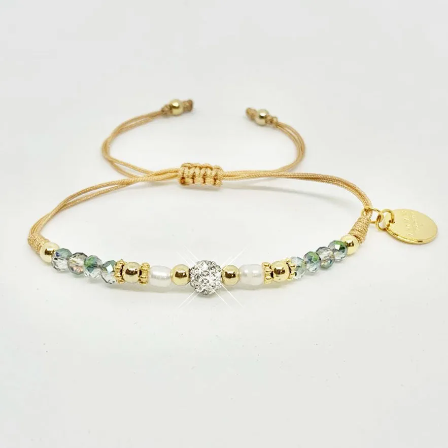 M&D Crystal Green Gradient Bracelet